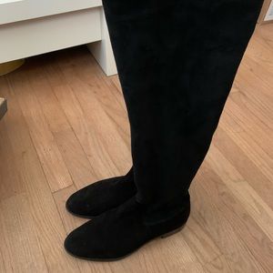 Barneys New York Suede Over the knee Boot